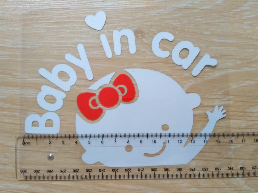 Наклейка Девочка Белая на авто светоотражающая Київ - зображення 5