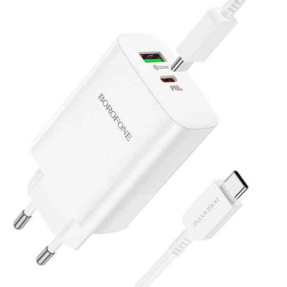 СЗУ Borofone BN10 Sunlight PD65W (1USB-A/1C) + кабель Type-C to Type-C Херсон