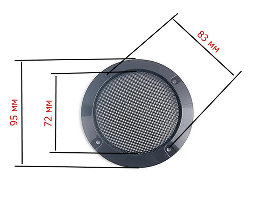 Решетки для динамиков диаметр 95 мм 2 штуки Борисполь - изображение 4