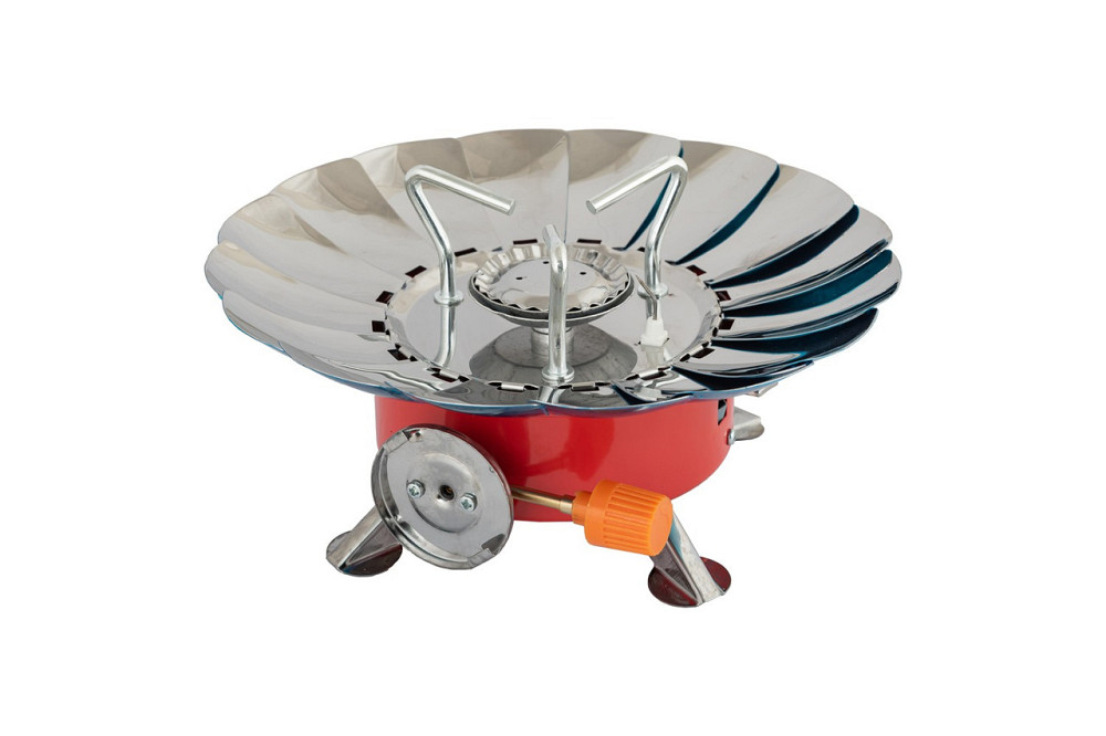 Плита туристическая газовая MASTERTOOL с пьезоподжигом с защитой от ветра 2.8 кВт 145 г/час 42 Bar G Харків - зображення 1