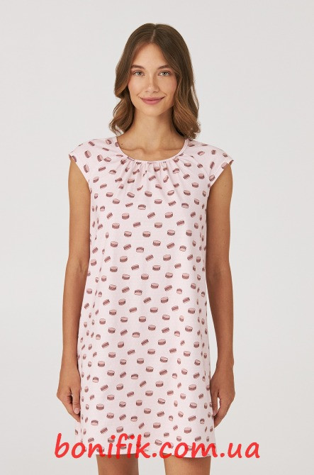 Женская ночная сорочка с коротким рукавом "Sweets" (арт. LDK 122/06/03) Кривой Рог - изображение 1