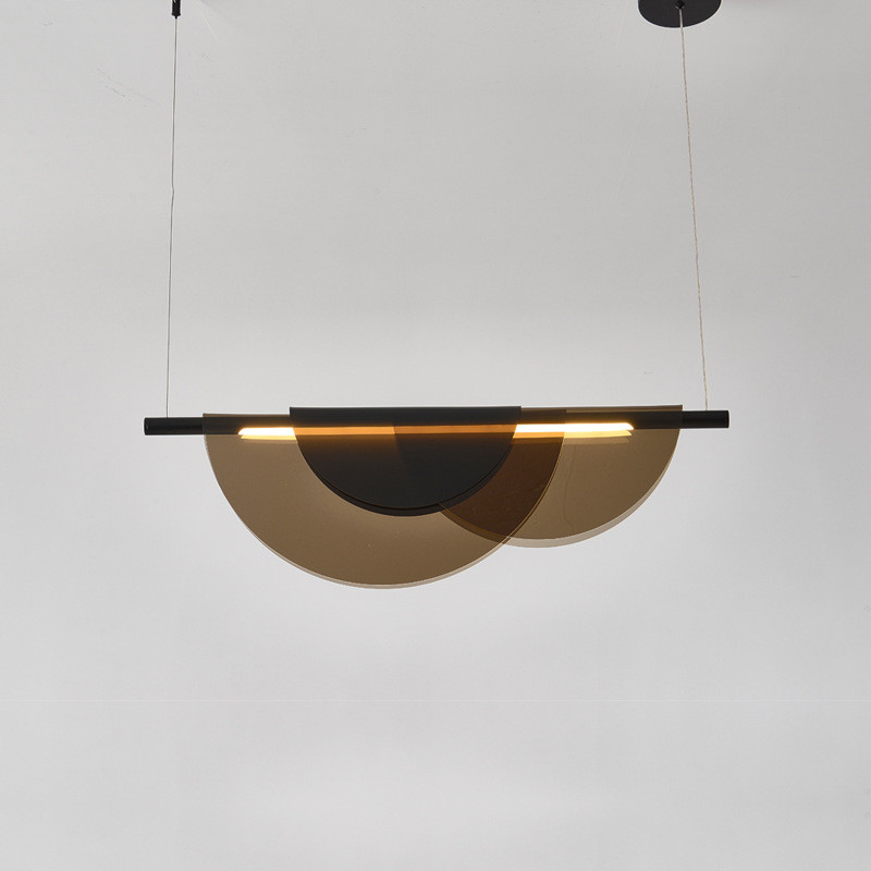 Люстра стельова LED SGA21/800-gr Чорний 30-215х80х80 см. Київ - зображення 1