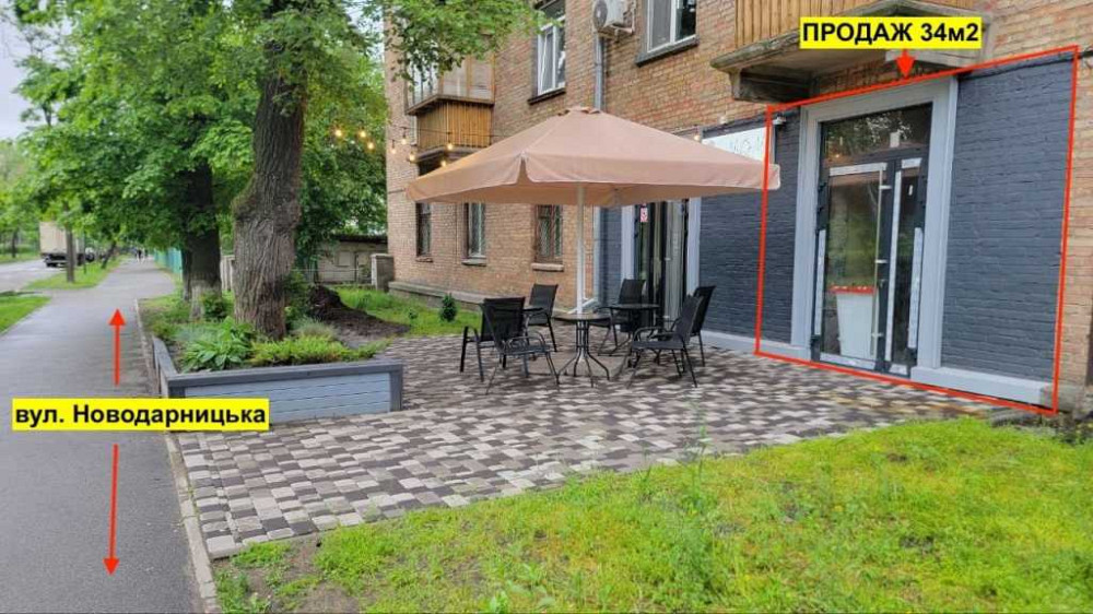 Продаж, фасад,офіс/нотаріус / стоматологія 34м2 , вул. Новодарницька Київ - зображення 1