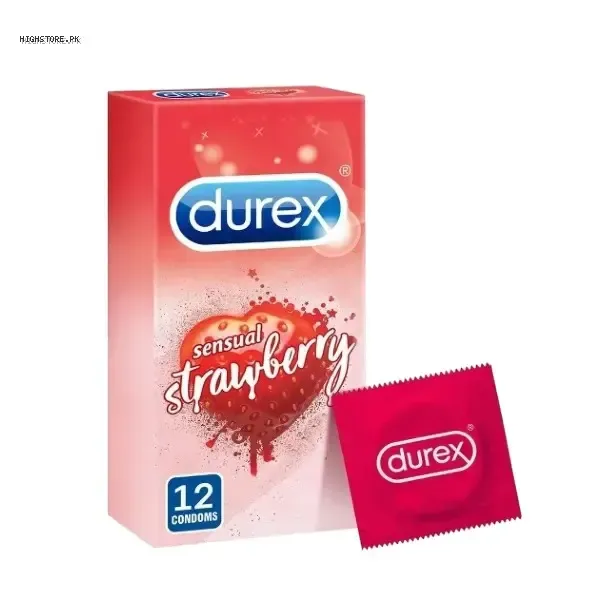 Durex Sensual Strawberry Condom 12 Pack In Quetta - 03000946855 Одесса - изображение 1