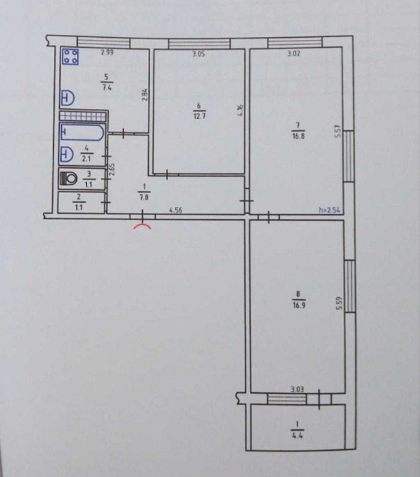 продажа 3-к квартира Киев, Святошинский, 69900 $ Киев - изображение 7