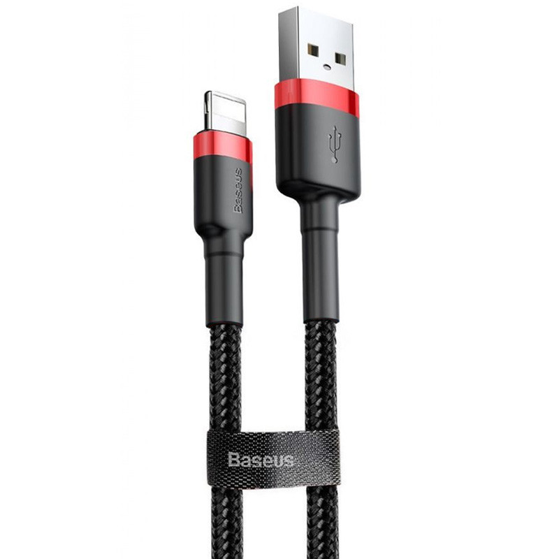 Дата кабель Baseus Cafule USB to Lightning 2.4A (1m) (CALKLF-B) Херсон - зображення 1