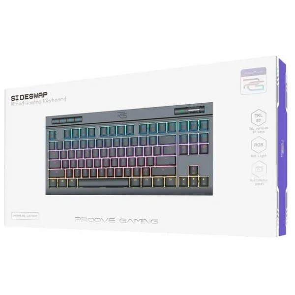 Клавіатура Proove Gaming Sideswap (Ukraine Layout) Black (CKSI00022401) (Код товару:39255) Харьков - изображение 2