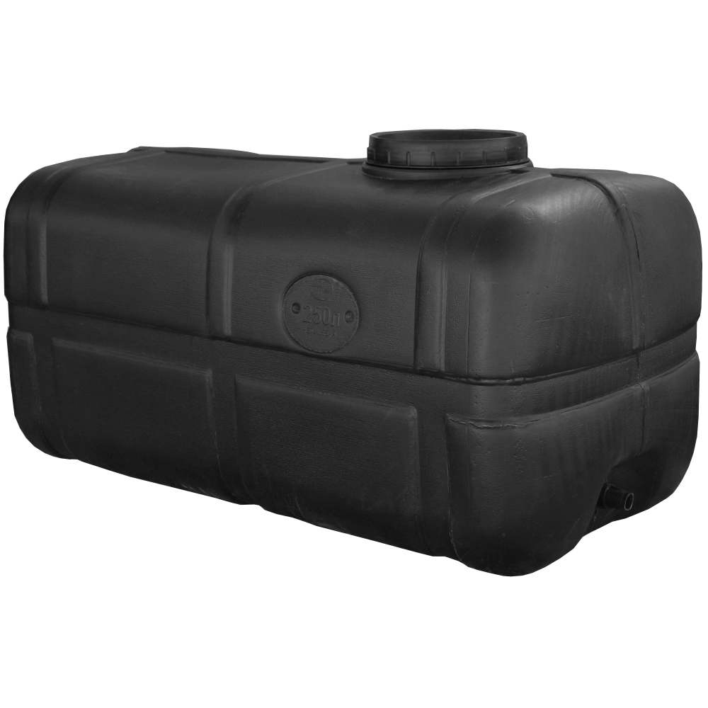 Бочка 250 л прямоугольная непищевая черная Київ - зображення 1