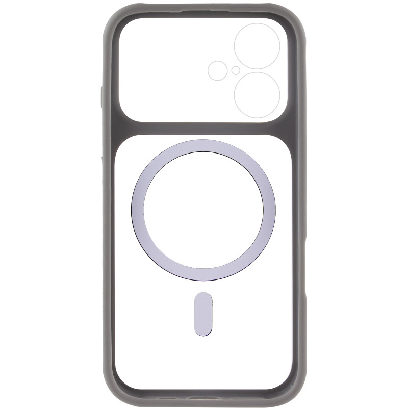Чехол TPU+PC GETMAN Moon Clear with MagSafe для Apple iPhone 16 (6.1") Херсон - зображення 4
