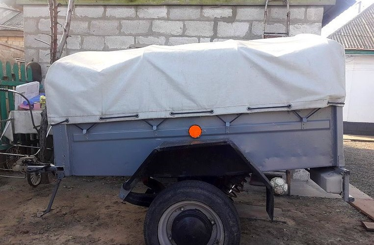 Тент на причіп Степок ЗАЗ-8101 1.61 х 1.77 ПВХ Євролайт Баришівка - зображення 4