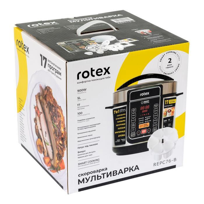 Мультиварка-скороварка ROTEX REPС76-B Київ - зображення 10
