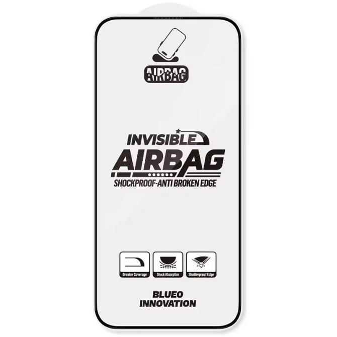 Защитное 3D стекло Blueo Invisible Airbag Anti-broken для Apple iPhone 17 / 17 Pro (6.3") Херсон - зображення 2