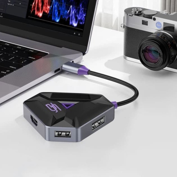 USB HUB Proove Gaming Spectre (2*USB3.0 + Type-C + PD100W + HDMI) Dark Gray (HBPG10221205) Харків - зображення 4