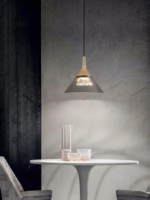 Люстра стельова LED MJ55/1-gd-k Золото 25-180х20х20 см. Київ - зображення 1