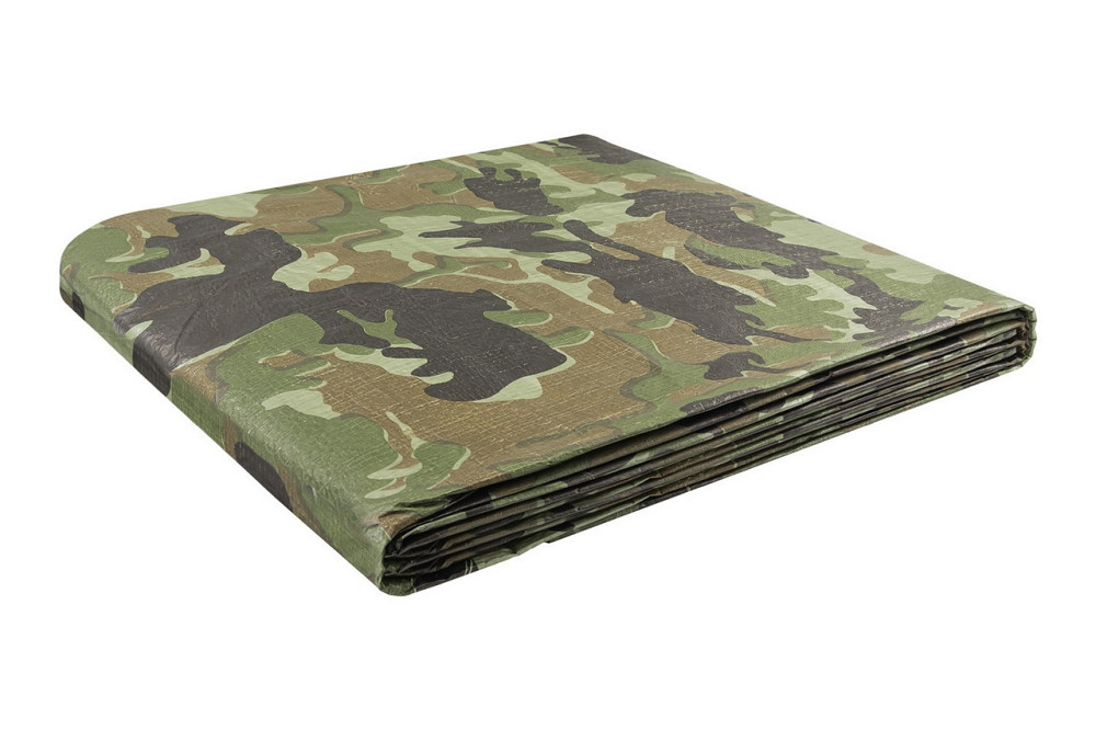 Тент универсальный MASTERTOOL TARPAULIN 3 × 5 м 90 г/м² Camouflage 79-8305 Харьков - изображение 6