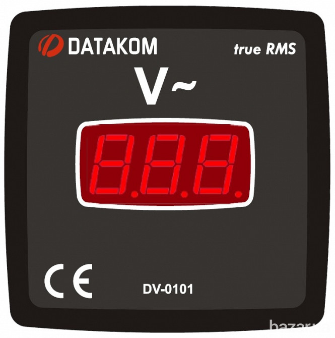 DATAKOM DVF-0101 Вольтметр-частотомір, 1 фаза, 72x72mm Київ - зображення 1