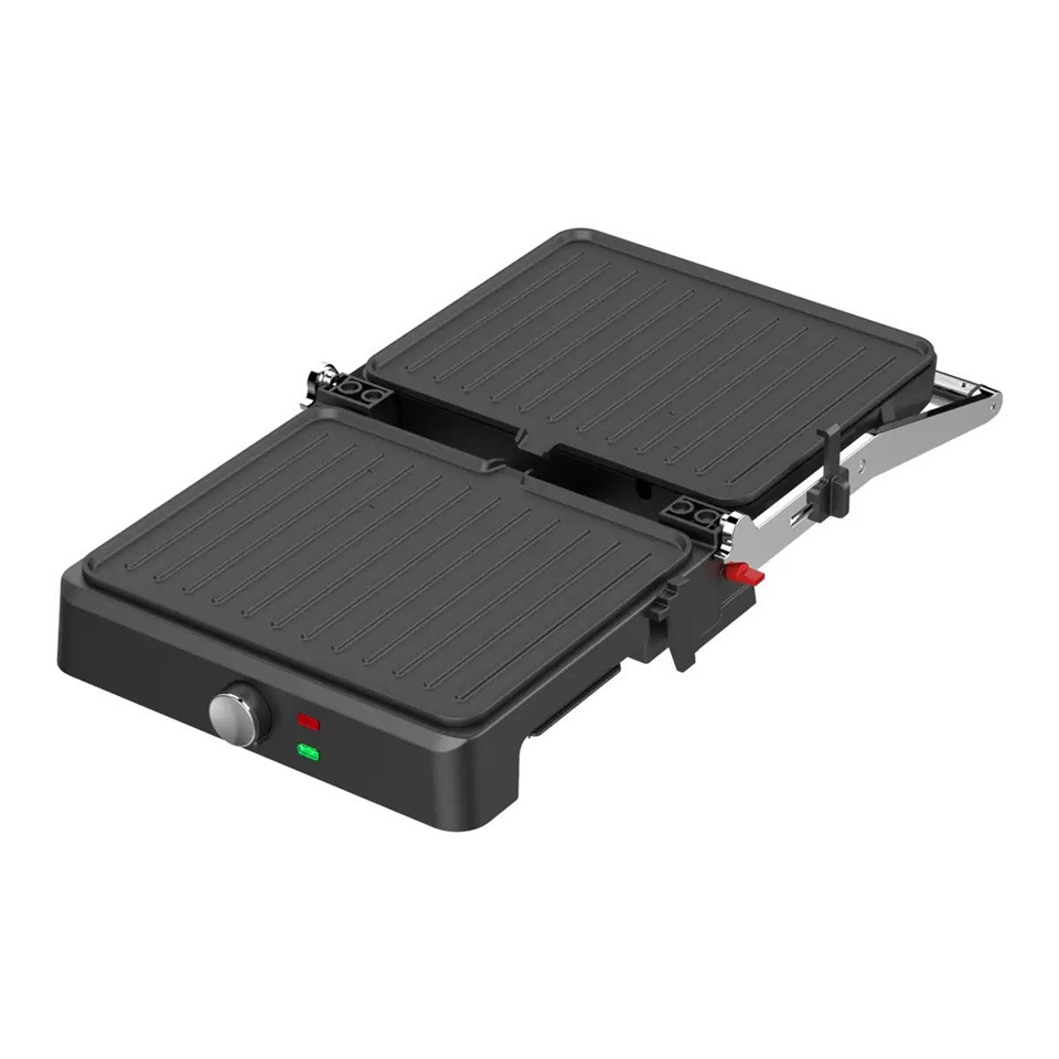 Гриль контактный Grunhelm G2209 2200 Вт серебристый Киев - изображение 4