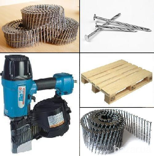 Гвозди на бобинах c кольцевым накатом 40, 50, 60, 70, 80, 90 мм Київ - зображення 1