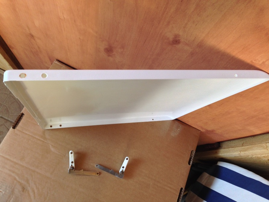 Верхня кришка для газової плити Beko FG5521 металева біла з кріпленням Киев - изображение 5