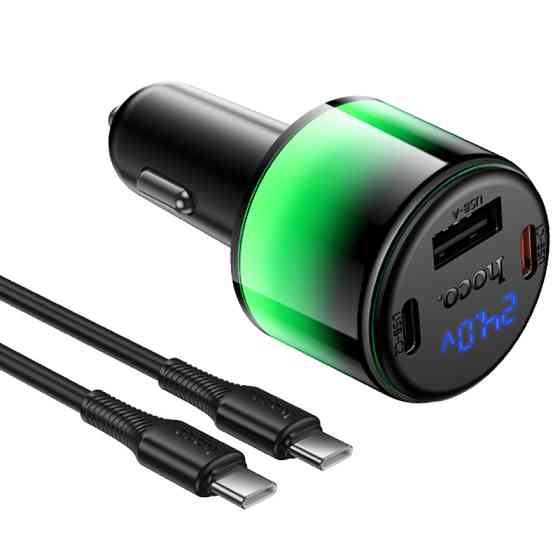 АЗУ Hoco Z69A Vivido PD37W+QC3.0 (1USB-A/2C) + кабель Type-C to Type-C Херсон