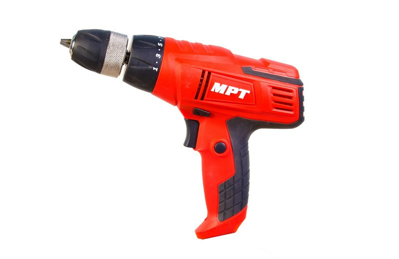 Дрель-шуруповерт MPT 10 мм 300 Вт 0-750 об/мин металлический самозажимной патрон LED подсветка MED30 Харків - зображення 1