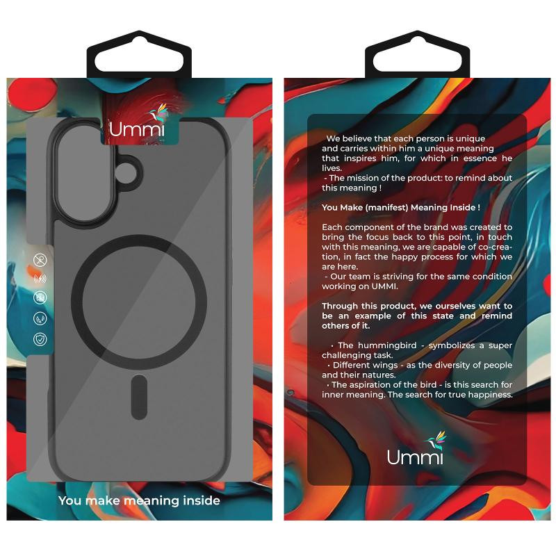 Чехол Ummi Colorful with MagSafe для Apple iPhone 17 (6.3") Херсон - зображення 6