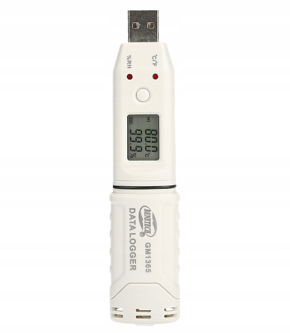 Регистратор влажности и температуры (даталоггер) USB, 0-100%, -30-80°C BENETECH GM1365 Харків - зображення 10