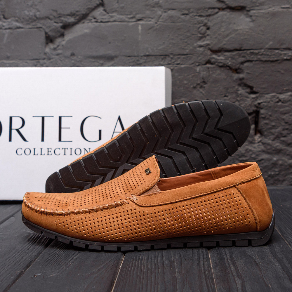 Мужские летние кожаные мокасины Legges Canary перфорация Київ - зображення 7