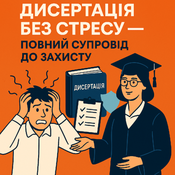 Дисертація без стресу - повний супровід до захисту! Київ