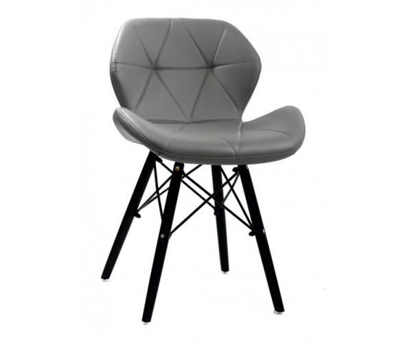 Стілець Стар В м'який екошкіра сіра Дніпро - зображення 2