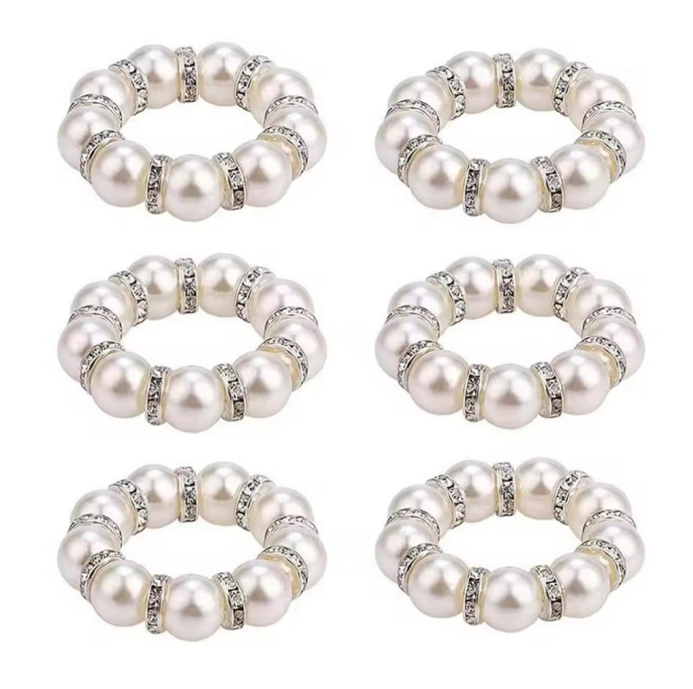 Кольца для салфеток Leeseph Жемчужины 6 шт Одеса - зображення 4