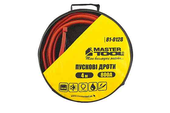 Провода пусковые MASTERTOOL 800А/12V/24V 4 м t до -40°C сумка для хранения 81-0128 Харків