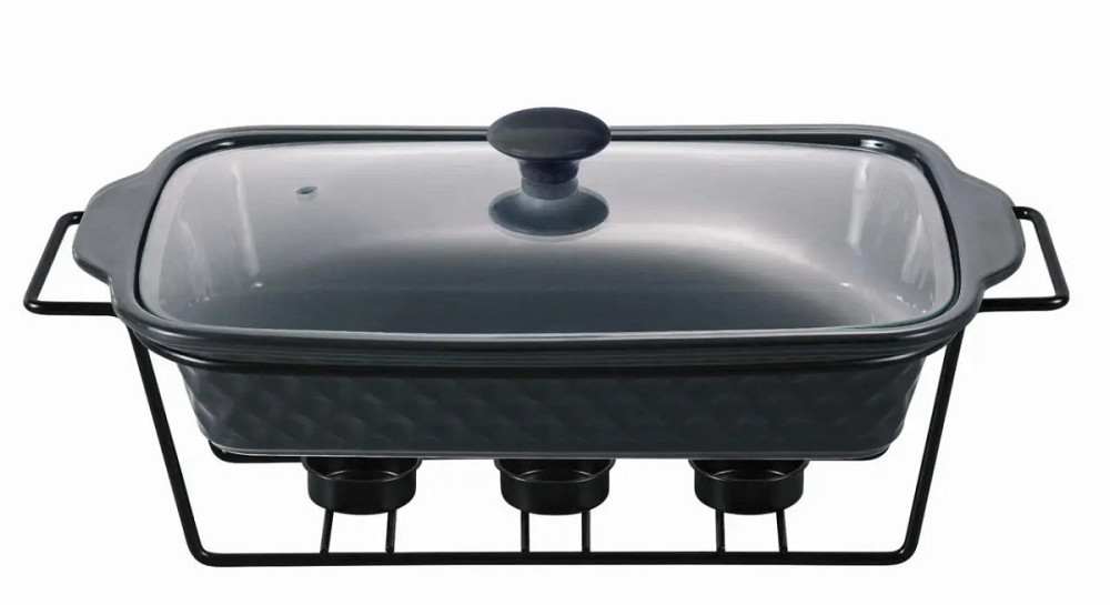 Марміт керамічний Kamille KM-6420 30 см 1.1 л чорний Київ - зображення 1