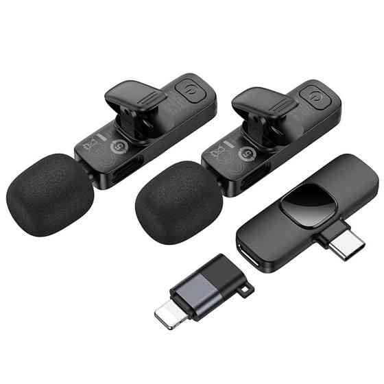 Петличный беспроводной микрофон Borofone BFK15 Dual-mic lavalier Lightning/Type-C Херсон