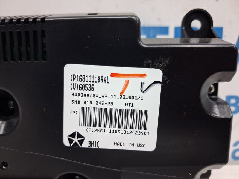 Блок управления климат-контролем Jeep Grand Cherokee 2010-2022 68111109AO (Арт. 75221) Киев - изображение 4