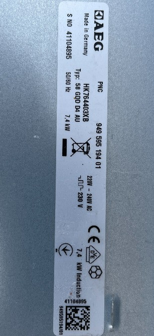 Індукційна поверхня AEG Electrolux плита врізна 70х52cm Made in Germany Бережаны - изображение 2