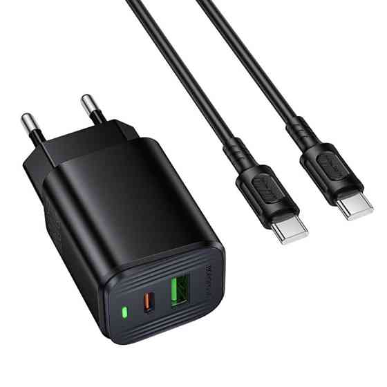 СЗУ Borofone BAS83A Star PD20W+QC3.0 (1USB-A/1C) + кабель Type-C to Type-C Херсон
