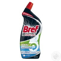 Гель для чистки и дезинфекции унитазов Bref Power 10в1 против известкового налета 700мл Киев - изображение 1