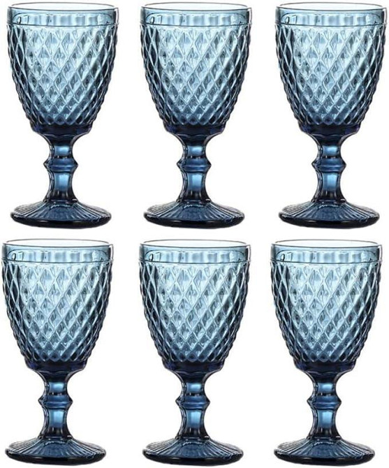 Кувшин 1,1л Elodia Винтаж с бокалами 6 шт. по 340 мл синий Одесса - изображение 11