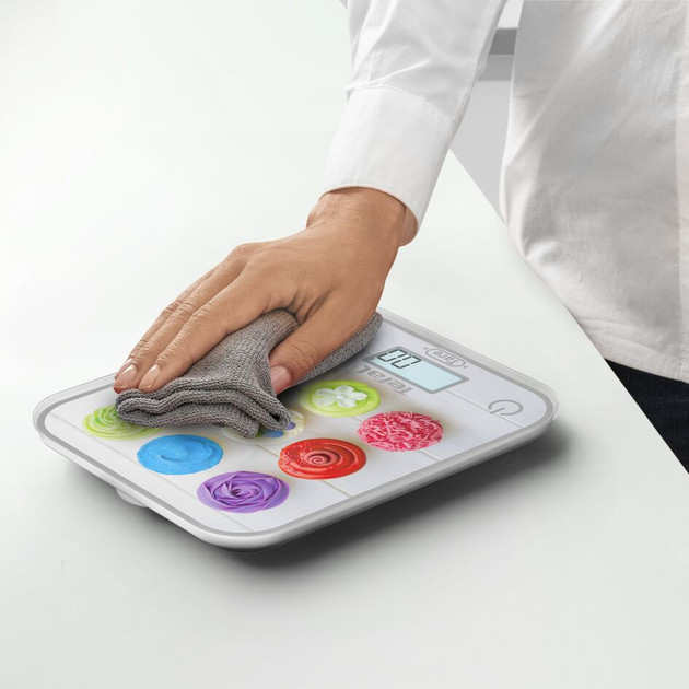 Весы кухонные Tefal Optiss Cake Pops BC50D4V0 5 кг серебристые Київ - зображення 6