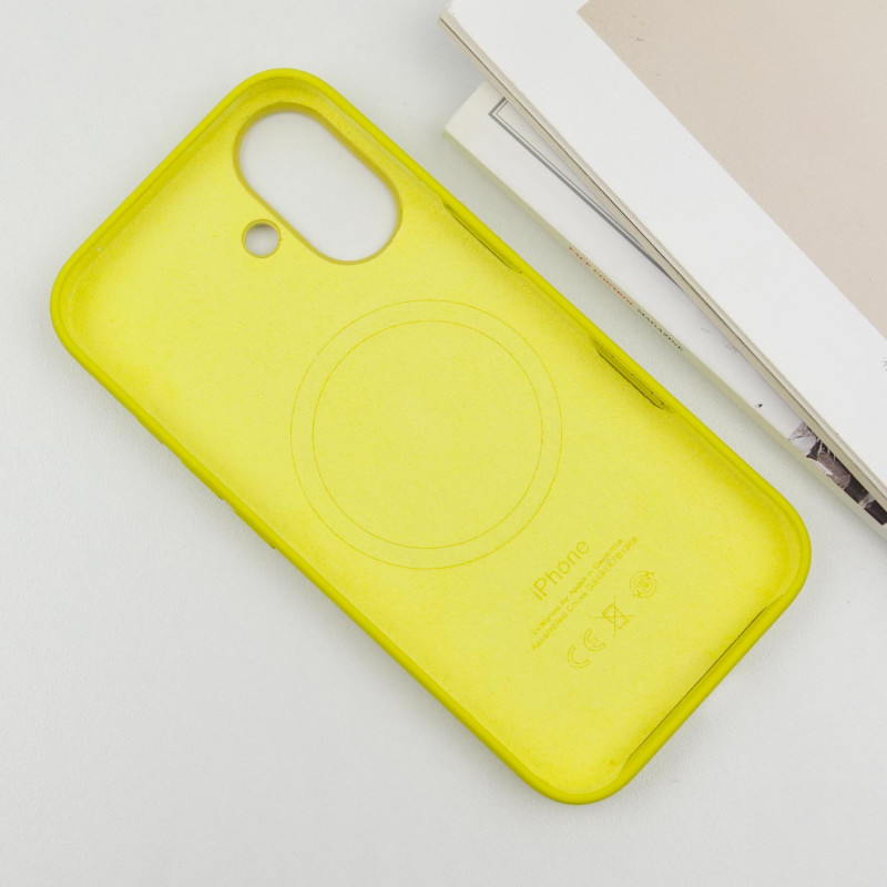 Чехол Silicone case (AAA) with Magsafe and Animation (button) для Apple iPhone 16 (6.1") Херсон - зображення 5