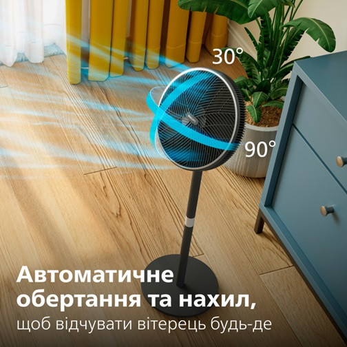 Вентилятор напольный Philips CX3550/01 48 Вт черный Київ - зображення 4