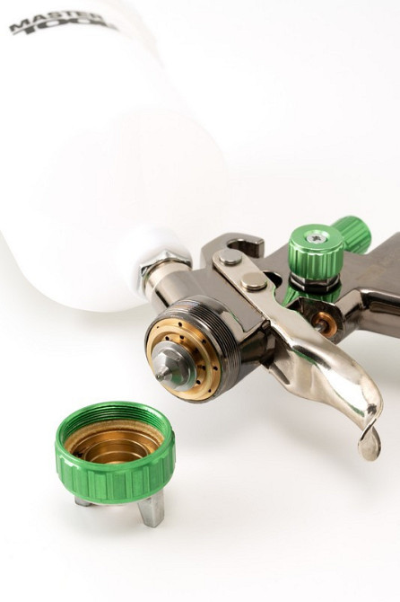 Краскопульт пневматический MASTERTOOL LVLP ВПЛБ 600 мл Ø1,3 мм круглый/плоский факел 125-170 л/мин 1 Харків - зображення 3