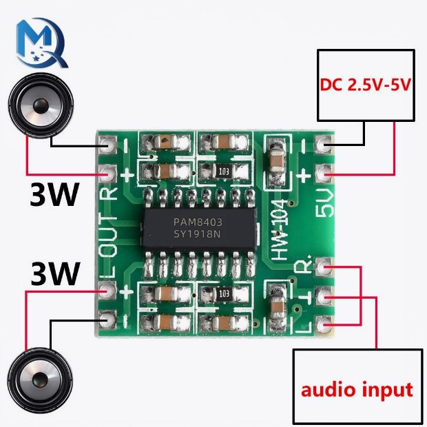 Цифровой Усилитель звука 2*3 Вт PAM8403 ,плата цифрового усилителя мощности Борисполь - изображение 7