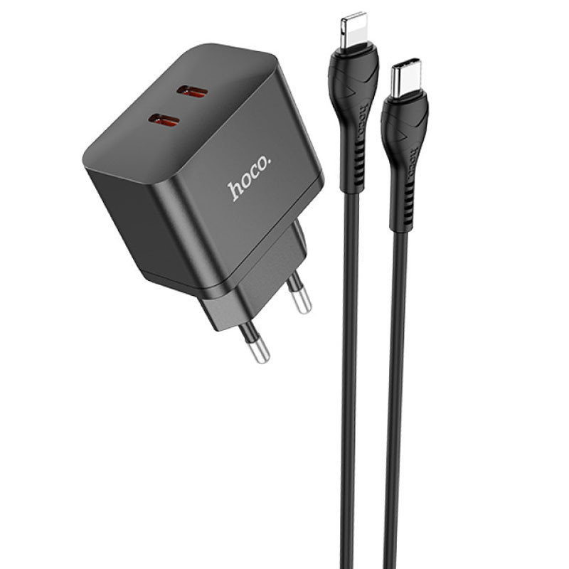 СЗУ Hoco N29 PD35W (2USB-C) + кабель Type-C to Lightning Херсон - изображение 6