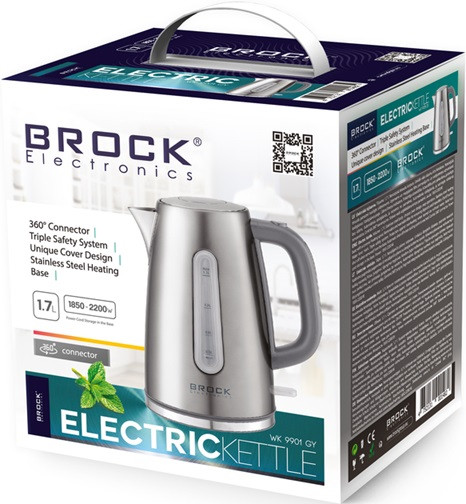 Електрочайник BROCK WK 9901 GY 1.7 л серебристый Киев - изображение 5