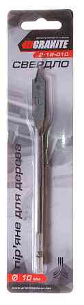Сверло для дерева GRANITE перьевое 10х152 мм 6-гранный хвостовик ¼" 2-12-010 Харків