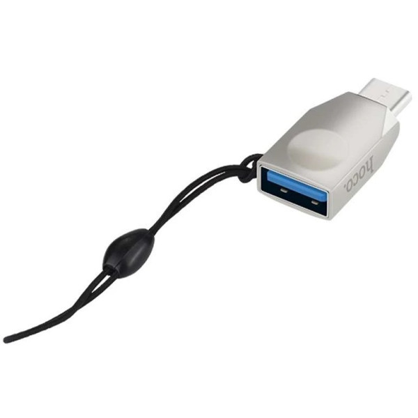 Адаптер Hoco UA9 Type-C OTG Silver Харків - зображення 2