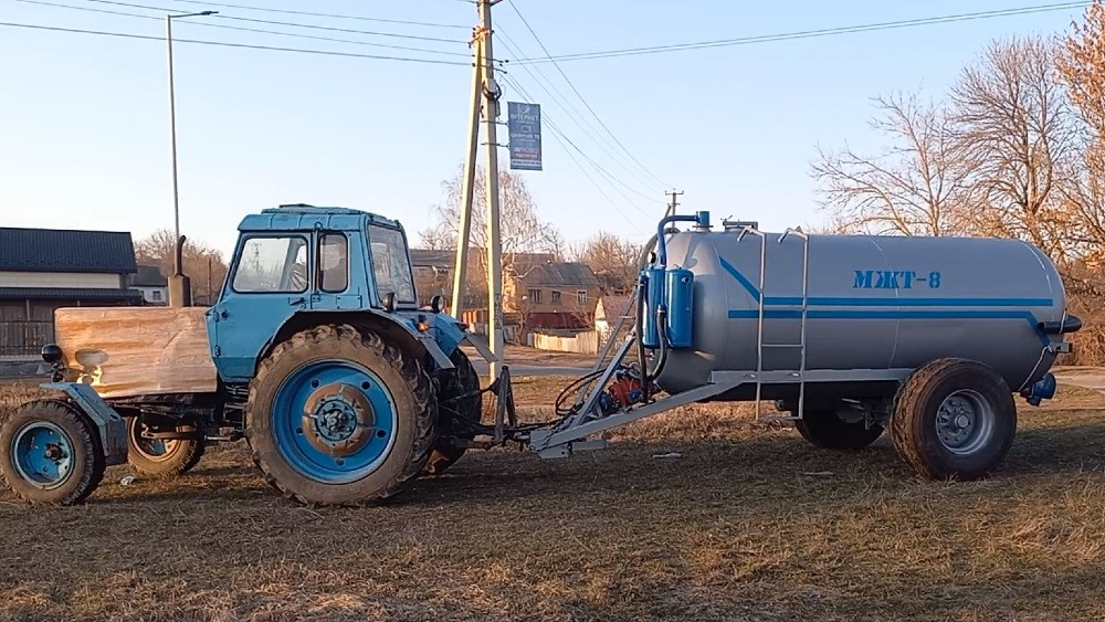 Бочка МЖТ-8 навоз; вакумна з розкидачем 12м Белая Церковь - изображение 2