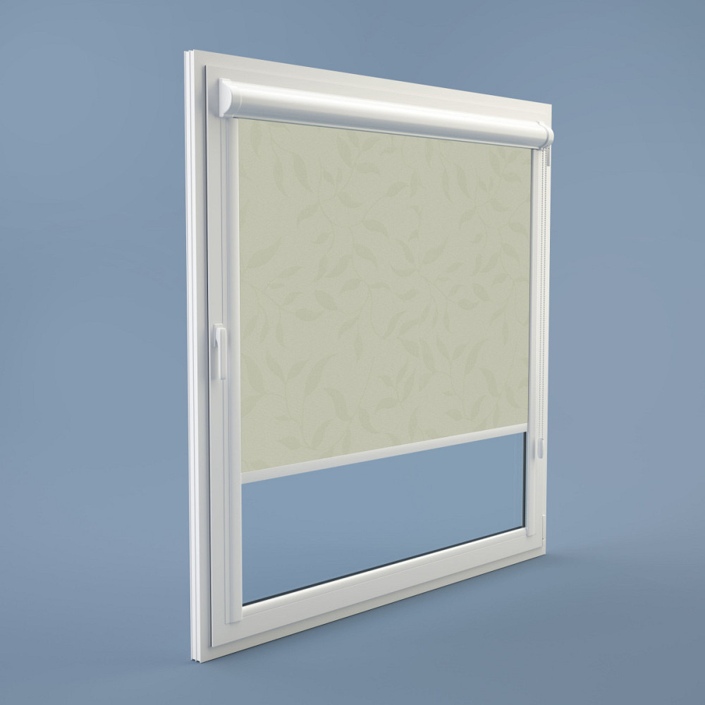 Рулонна штора Rolets Натура 2-2256-1200 120x170 см закритого типу Сіро-бежева Київ - зображення 1